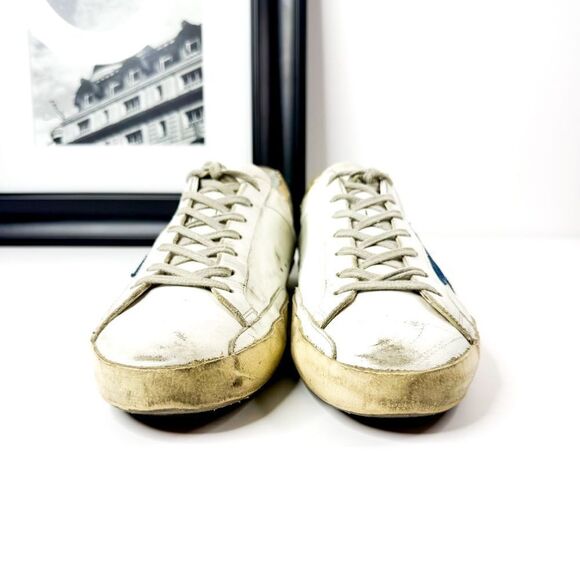 Golden Goose Superstar Sneakers Men’s Size 45 (US 12) Distressed Leather - Picture 2 of 13